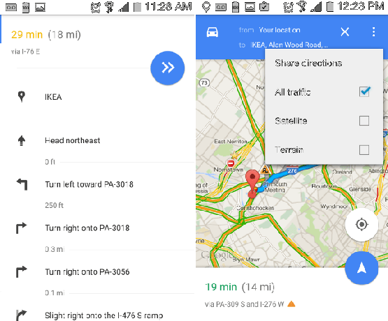 android-google-خرائط خطوة بخطوة