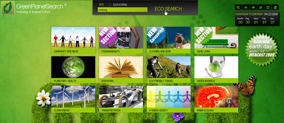 10 محركات بحث لمساعدة البيئة greenplanetsearch1