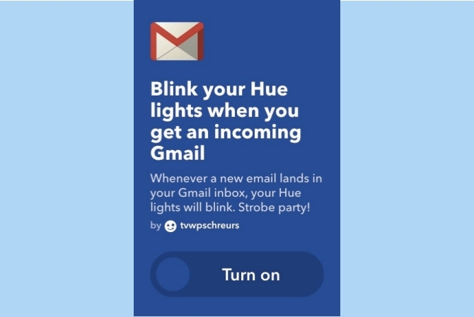ifttt جوجل وميض الأضواء الذكية