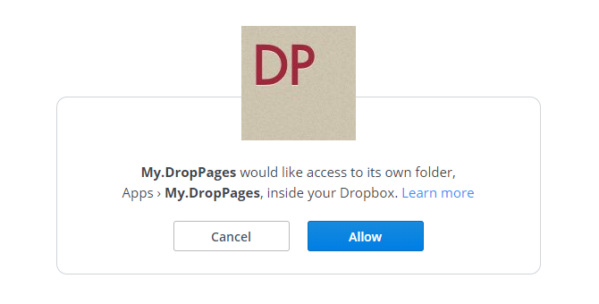 السماح بوصول DropPage
