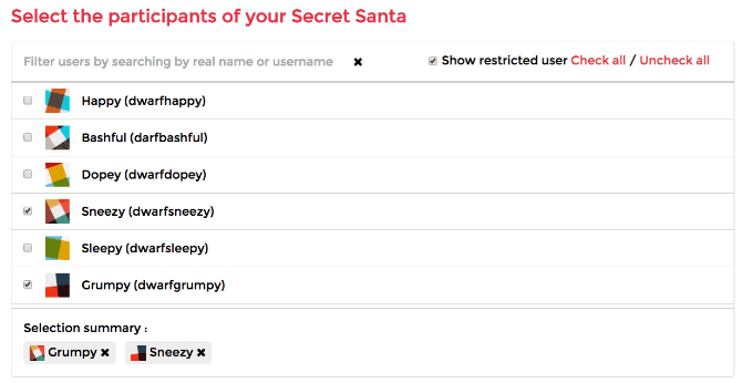 العب Secret Santa في لعبة Slack أو Discord مع روبوت فريق santa سري