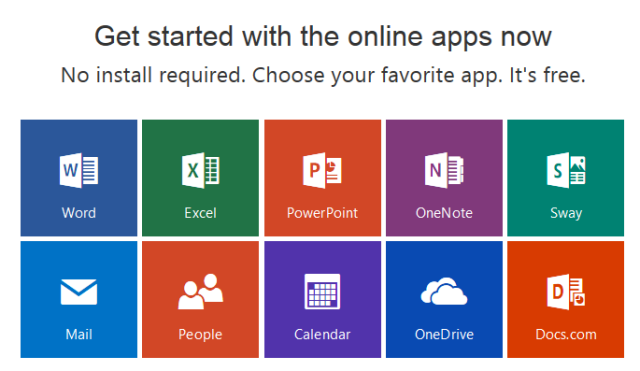 تطبيقات officeonline