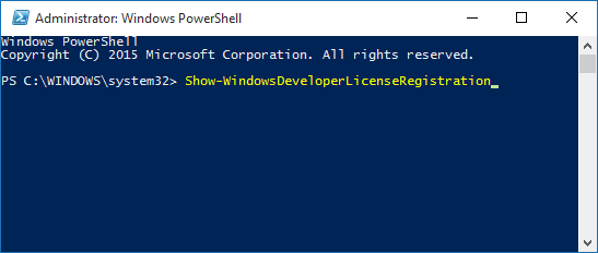 ترخيص powershell ديف