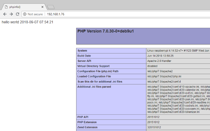 تثبيت PHP والعمل على Raspberry Pi