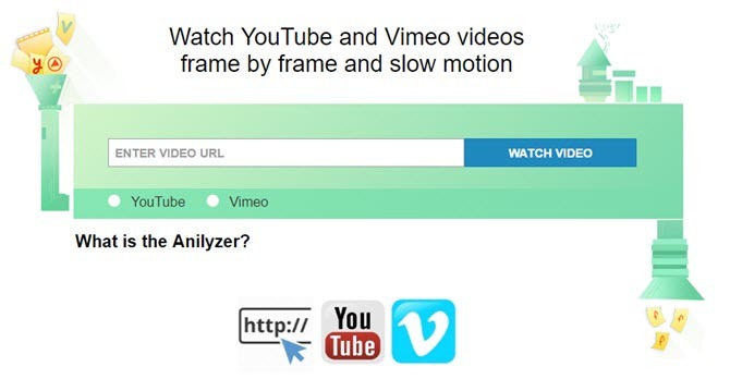 كيفية مشاهدة يوتيوب أو Vimeo في anilyzer Frame-by-Frame أو Slow Motion