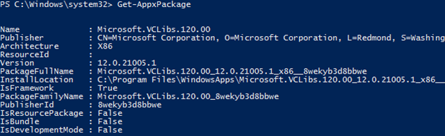 windows-10 -owershell-get-appxpackage