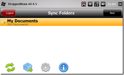DroppedBoxx - عميل Dropbox غير الرسمي لـ Windows Mobile db8
