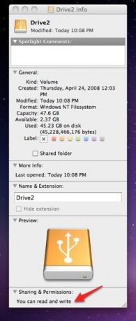 أسرع برنامج تشغيل NTFS في العالم لنظام التشغيل Mac OS X [Giveaway] DriveInfo