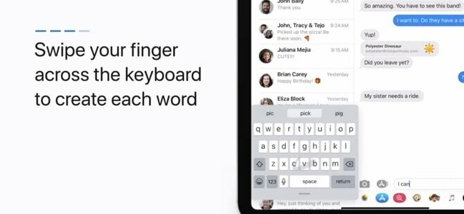 أفضل 10 ميزات لنظام التشغيل iOS 13 يجب أن تجربها اسحب مسار لوحة المفاتيح السريع