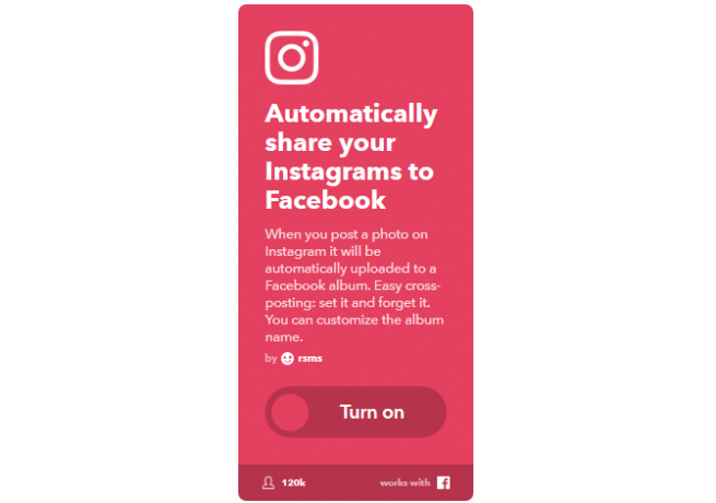 دليل IFTTT النهائي: استخدم أقوى أدوات الويب مثل Pro 42IFTTT InstagramToFB
