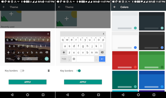 موضوع gboard