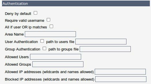 مصادقة htaccess