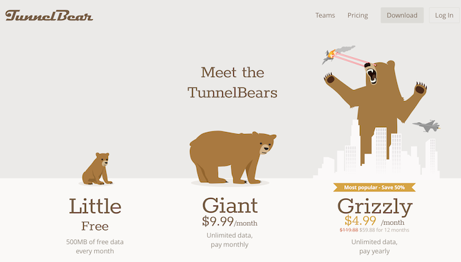 دليلك إلى International Web TunnelBear screenshot 670x381