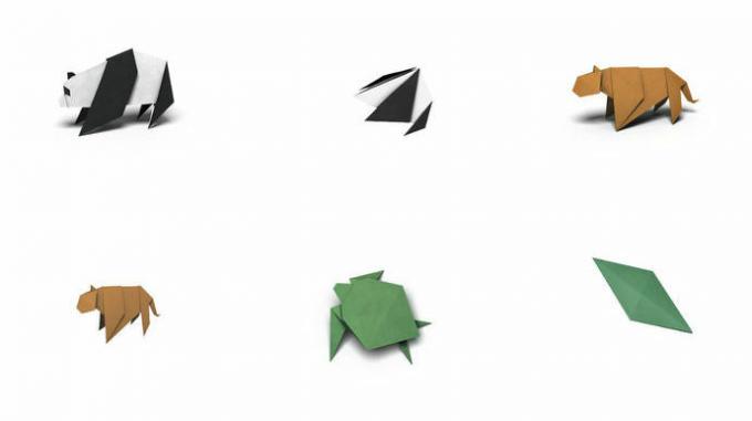 حزمة ملصقات WWF Origami iMessage