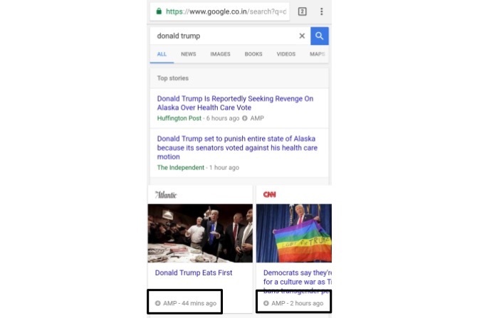 جوجل أمبير البحث دونالد تروم