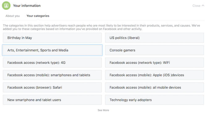 الدليل الكامل لخصوصية Facebook إعلانات خصوصية Facbeook الفئات الخاصة بك