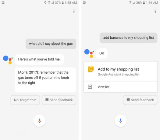 مساعد التسوق جوجل تذكير قائمة التسوق