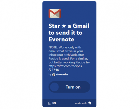 دليل IFTTT النهائي: استخدم أقوى أدوات الويب مثل Pro 5IFTTT StarGmailEvernote