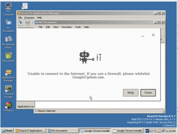 رد فعل استعراض كروم تثبيت