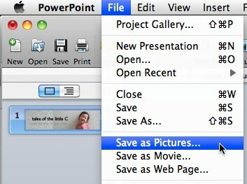 كيفية إنشاء صورة رأس موقع الويب باستخدام PowerPoint 06 حفظ كصورة