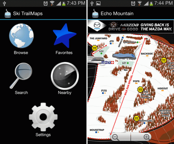 خرائط android-winter-skitrailmaps