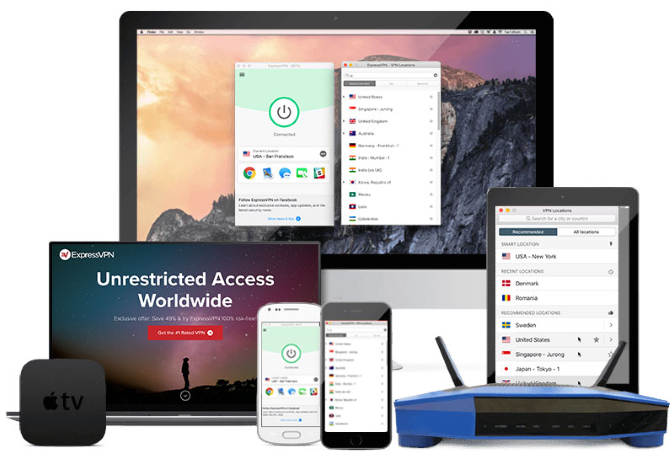احصل على نسخة تجريبية مجانية مع ExpressVPN