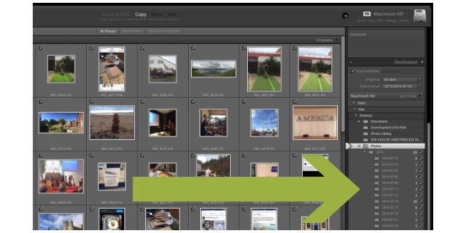 Lightroom FOlders Import