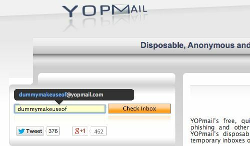 عدم الاشتراك-التطبيقات على شبكة الإنترنت، يمكن التخلص منها البريد الإلكتروني، yopmail