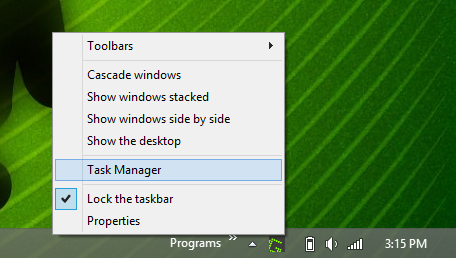 4 قائمة سياق شريط مهام Windows