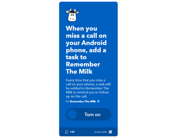 دليل IFTTT النهائي: استخدم أقوى أدوات الويب مثل Pro 64IFTTT MissedCallsToRTM