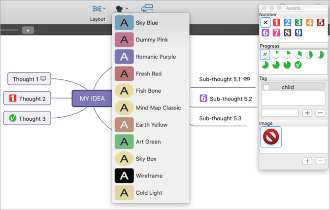 خريطة Mydea Lite Mac Mind Map