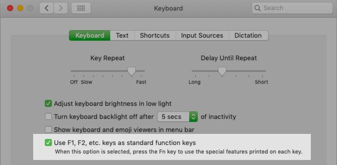 إعداد macOS لقلب وظيفة المفتاح bahvior