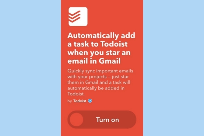 ifttt جوجل المهام todoist