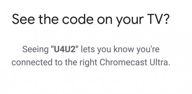 جهاز chromecast-ultra-code