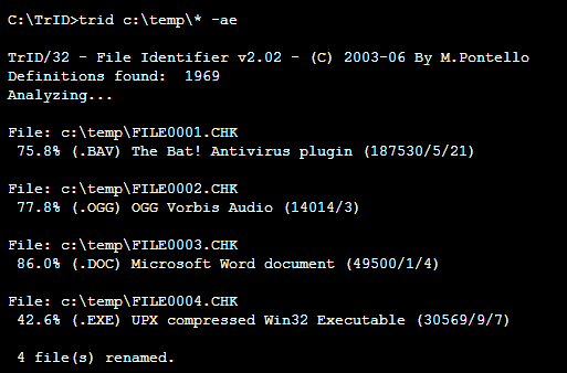 تحديد الملفات غير المعروفة باستخدام Trid [Windows / Linux]
