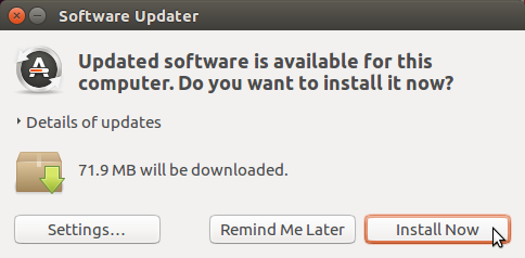 قم بتثبيت التحديثات باستخدام Software Updater في Ubuntu 16.04