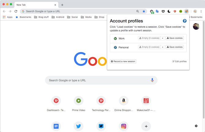 Easy Account Switcher Google Chrome Extension