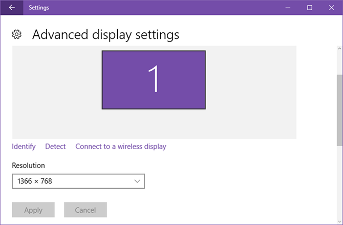 إعدادات Windows-10-Display-Resolution-settings