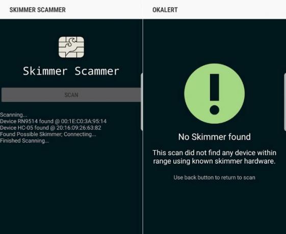 تجنب الوقوع ضحية لقادة الكاشطات مع تطبيق Android Skimmer Scanner