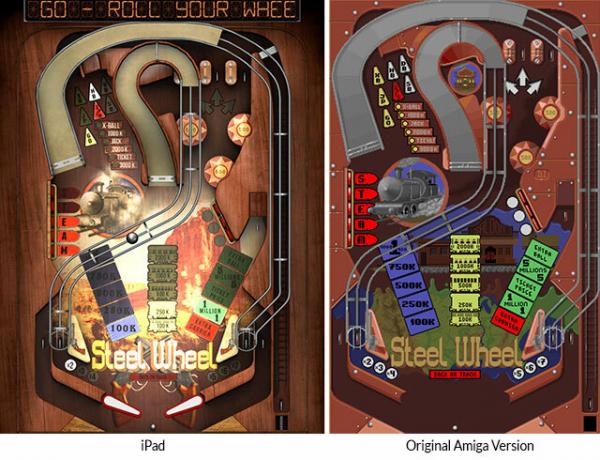 استرجع لعبة Amiga Pinball الكلاسيكية مع أحلام وخيالات Pinball لعجلة الفولاذ من iOS