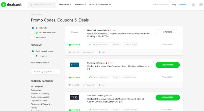 تعتمد مواقع الويب مثل Dealspotr و r / BlackFriday على المجتمعات لمشاركة صفقاتها وصفقاتها المفضلة