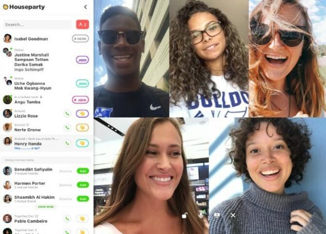 Houseparty عبارة عن شبكة تواصل اجتماعي للمكالمات التي تعمل دائمًا مع الأصدقاء ولقاء أصدقاء الأصدقاء