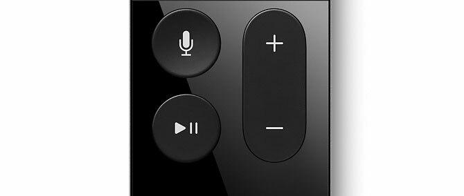 Apple TV Siri Remote Siri و Play / Pause و Volume