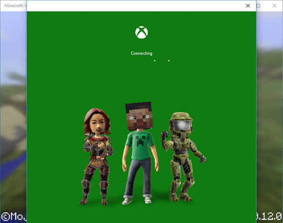 Minecraft Xbox تسجيل الدخول