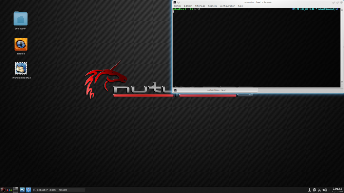 Nutyx مع واجهة المستخدم الرسومية
