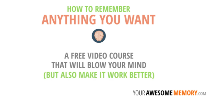 يقدم Bill Powell of Your Awesome Memory دورة فيديو مجانية حول أدوات الذاكرة الأساسية