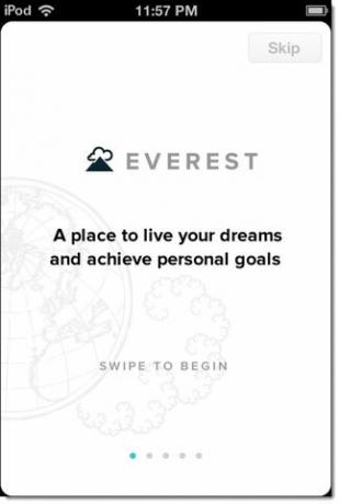 حافظ على أهداف حياتك في الأفق من خلال كسرها في زيادات صغيرة على Everest [iOS] everest01