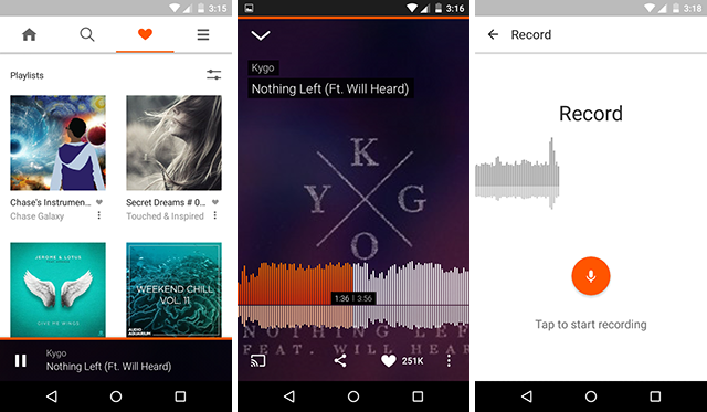 أفضل تطبيق android-streaming-soundcloud