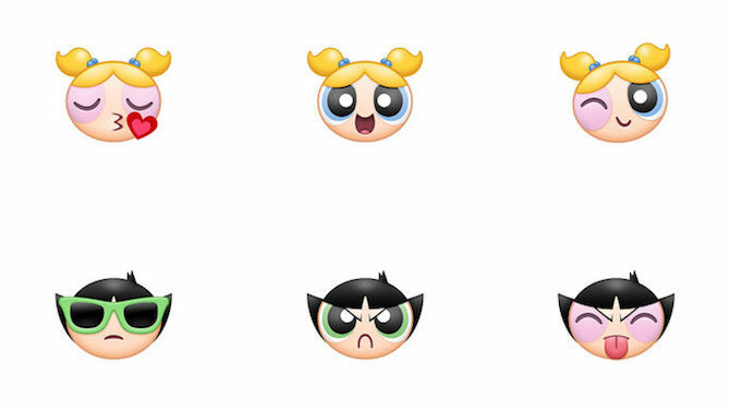 حزمة ملصقات PowerPuff Girls iMessage