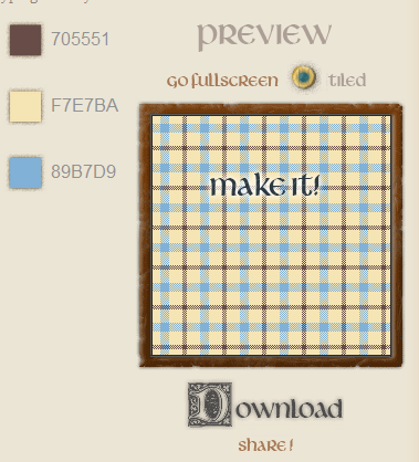 TartanMaker: صانع الأنماط الترتان على الإنترنت image thumb56